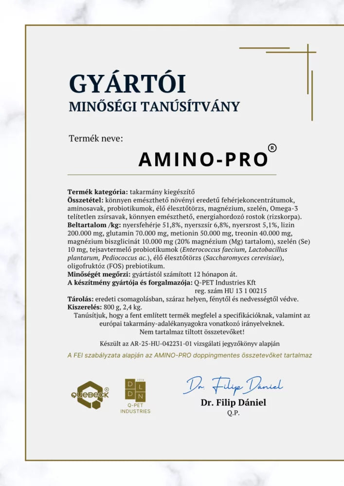 AMINO-PRO – izomkondíció támogatás