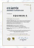 EQUIMUN-S Komplex támogatás idős lovak számára