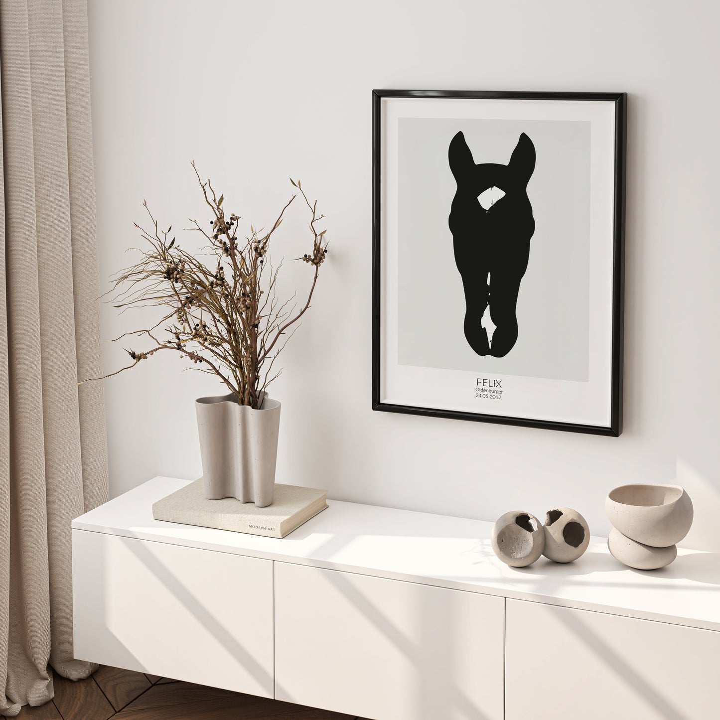 Poster with a picture of your horse