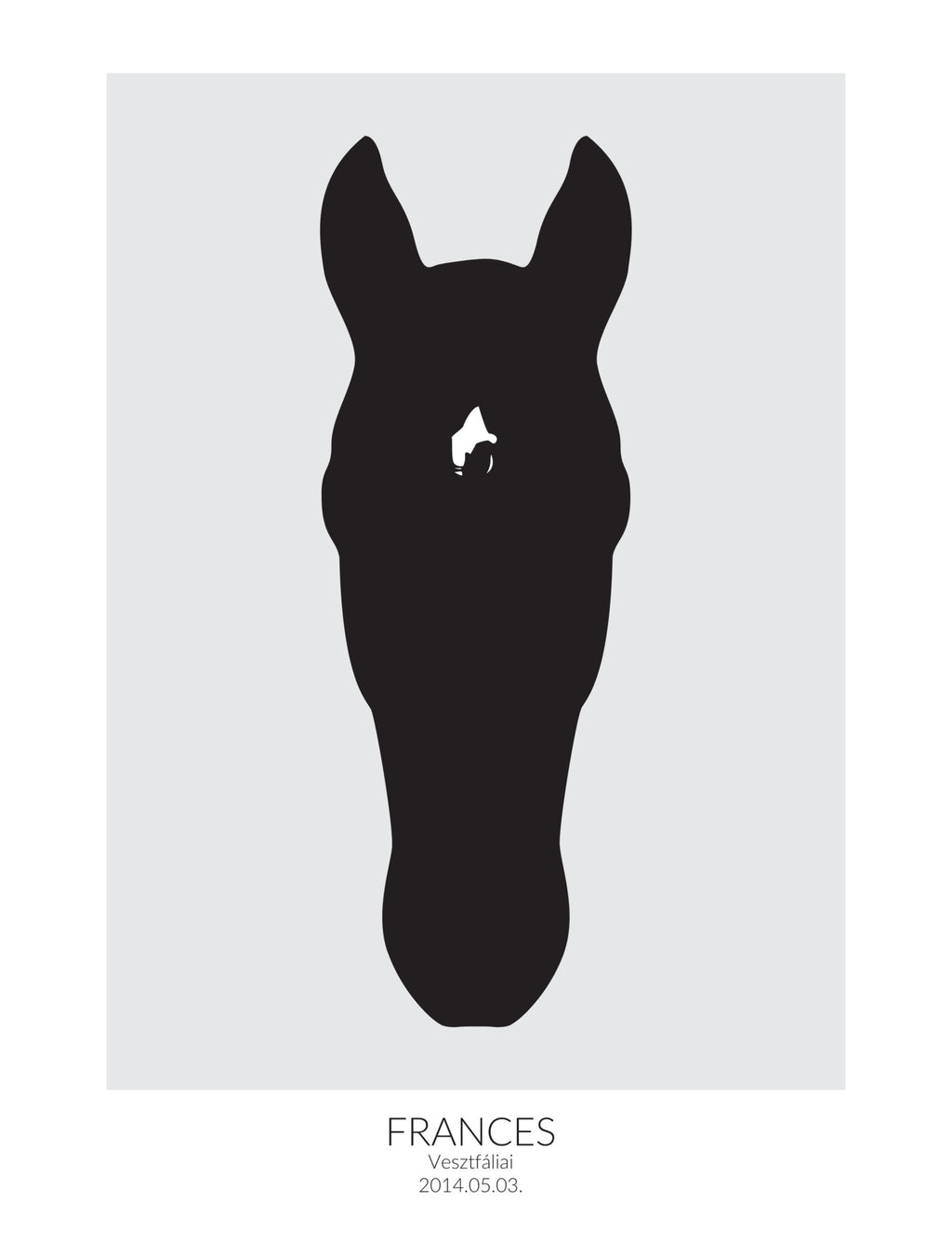 Poster with a picture of your horse