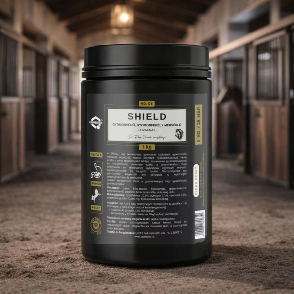 SHIELD – Gyomorvédelem támogatása lovaknak
