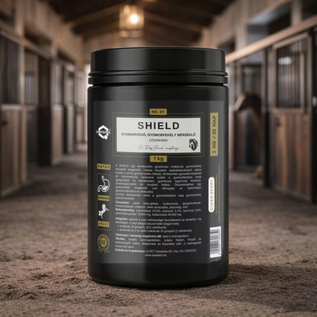 SHIELD – Gyomorvédelem támogatása lovaknak