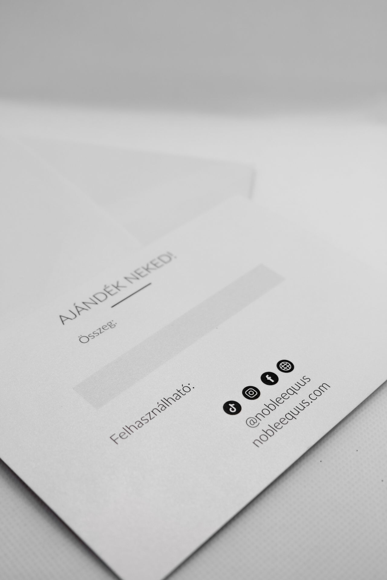 Online ajándékutalvány Nobleequus